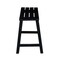 International Concepts Slat Seat Stool, 18" Seat Height, Black S46-781 - alternate 5